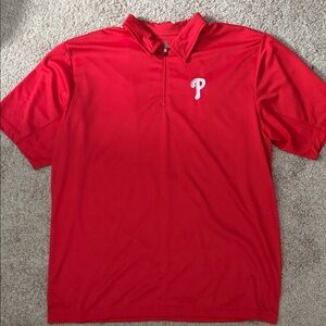 Phillies Red Men's Polo Shirt size xl